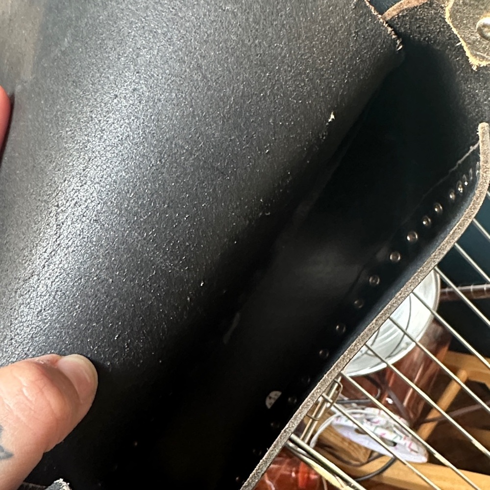 Harley-Davidson Black Leather Studded Bag - Picture 5 of 5